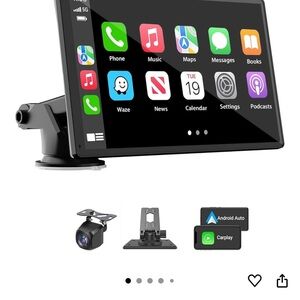 Car Audio Touchscreen Display with Backup Camera - Black